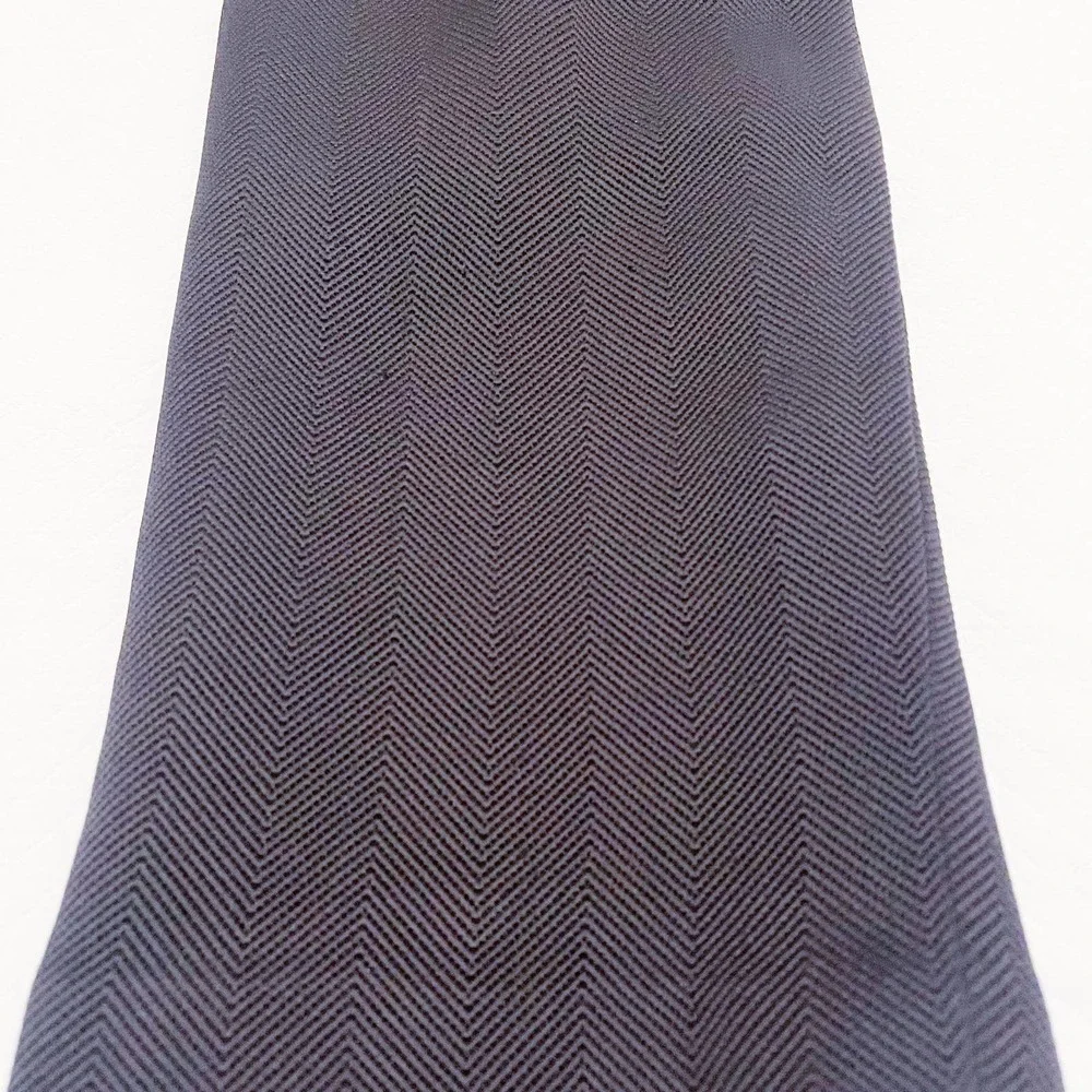 Ecaille Black Pencil Skirt Wool Silk Paris SZ44